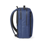 Recycled polyester laptop backpack, 15.6” blue colour third view