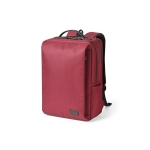 Recycled polyester laptop backpack, 15.6” red colour