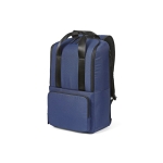 Recycled backpack with laptop compartment, 18 L blue colour