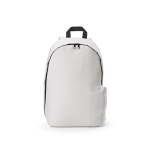 Laptop backpack from RPET with ripstop coating, 15.6” white colour front view