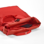 Backpack made of RPET rollable buckle closure, 20 L red colour third view