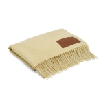 Extrasoft blanket made of RPET with patch, 180 g/m2 beige colour