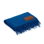 Extrasoft blanket made of RPET with patch, 180 g/m2 navy-blue colour