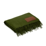 Extrasoft blanket made of RPET with patch, 180 g/m2 military green colour