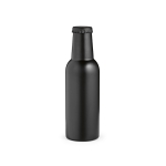 Stainless steel beer bottle style bottle, 350 ml black colour