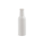 Stainless steel beer bottle style bottle, 350 ml white colour