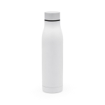 Recycled stainless steel bottle, thermal, 600 ml white colour