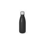 Recycled stainless steel bottle, matte, 400 ml black colour