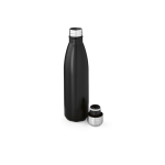 Recycled stainless steel bottle, matte, 400 ml black colour second view