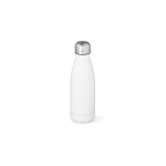 Recycled stainless steel bottle, matte, 400 ml white colour