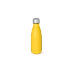 Recycled stainless steel bottle, matte, 400 ml dark yellow colour