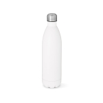 Recycled stainless steel leak-proof bottle, 1L white colour