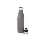 Recycled stainless steel leak-proof bottle, 1L grey colour second view