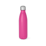 Recycled stainless steel leak-proof bottle, 1L fuchsia colour