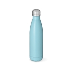 Recycled stainless steel leak-proof bottle, 1L light blue colour