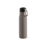 Recycled stainless steel bottle with drawstring, 540 ml grey colour