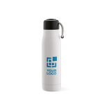 Recycled stainless steel bottle with drawstring, 540 ml main view