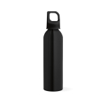 Bottle for sports made from recycled aluminium, 660 ml black colour