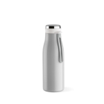 Recycled stainless steel bottle in colours, 380 ml light grey colour