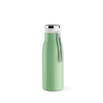 Recycled stainless steel bottle in colours, 380 ml pastel green colour