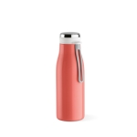 Recycled stainless steel bottle in colours, 380 ml salmon colour