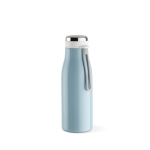 Recycled stainless steel bottle in colours, 380 ml pastel blue colour