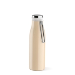 Recycled stainless steel bottle with thermal function, 470 ml champagne colour