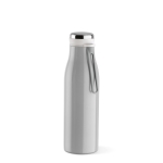 Recycled stainless steel bottle with thermal function, 470 ml light grey colour