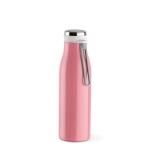 Recycled stainless steel bottle with thermal function, 470 ml light pink colour