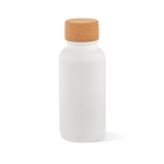 Recycled stainless steel bottle, matte, 500 ml white colour