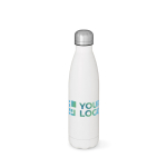 Recycled steel bottle with leak-proof lid, 400 ml main view