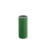 Recycled stainless steel bottle doubles as a cup, 720ml green colour third view