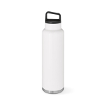 Recycled stainless steel thermal bottle, 1.5 L white colour