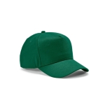 Recycled cotton cap with neck closure, 280 g/m2 green colour