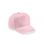 Recycled cotton cap with neck closure, 280 g/m2 pink colour