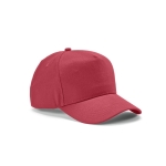 Recycled cotton cap with neck closure, 280 g/m2 fuchsia colour