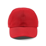 Adjustable 6-panel snapback RPET hat, 110 g/m2 red colour