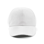 Adjustable 6-panel snapback RPET hat, 110 g/m2 white colour