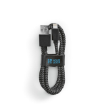 RPET charging cable with USB-A and Lightning connector, 1 m main view