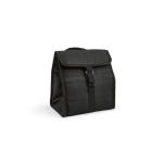 Thermal RPET bag with black details black colour