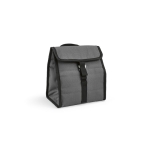 Thermal RPET bag with black details grey colour