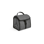 Thermal RPET bag with black details grey colour second view