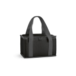 Cooler bag with handles for picnics and trips, 600D RPET, 5 L black colour