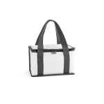 Cooler bag with handles for picnics and trips, 600D RPET, 5 L white colour