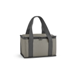 Cooler bag with handles for picnics and trips, 600D RPET, 5 L grey colour