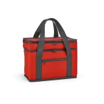 Thermal bag 2 compartments for summer, RPET, 10 L red colour