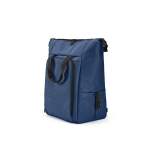 Isothermal backpack with front pocket, RPET, 28 L blue colour