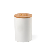 Ceramic kitchen jar with bamboo lid, 900 ml main view