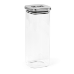 Glass container with recycled steel lid, 2.04 L main view