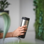 Leak-proof stainless steel thermos triple insulation, 530ml black colour ambient view